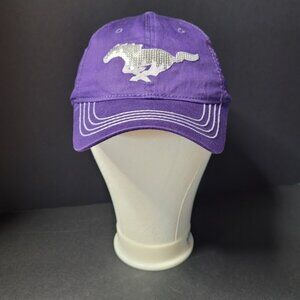Purple Sequined Pony Hat/Cap.                                               W072